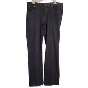 Chaps Size 12 Madden Straight Womens Jeans Dark Wash Denim